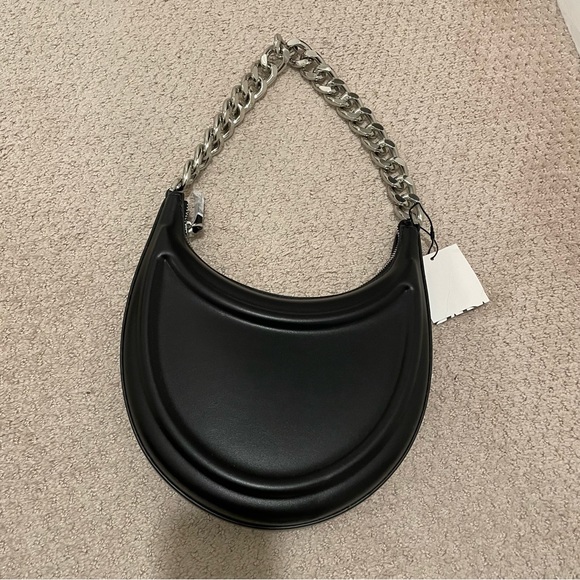 ZARA Half Moon Chain Strap Shoulder Bag - Picture 8 of 15